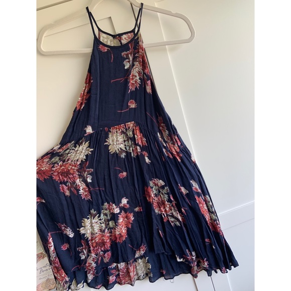 Urban Outfitters Navy Floral Summer Dress - Picture 1 of 4